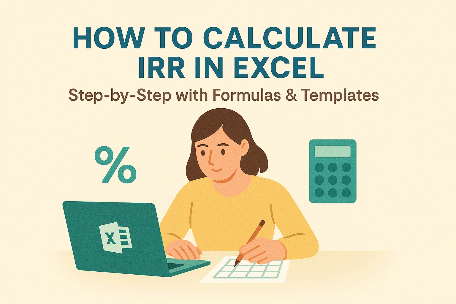 How to calculate IRR in Excel with formulas